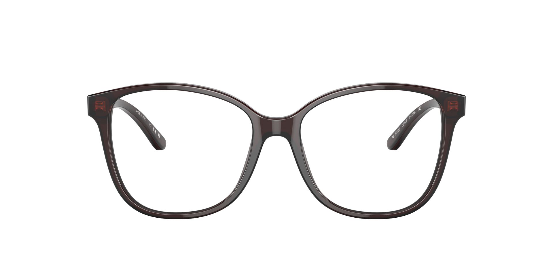 Das Bild zeigt die Brille RL6222 von Ralph Lauren in dunklem Havanna.