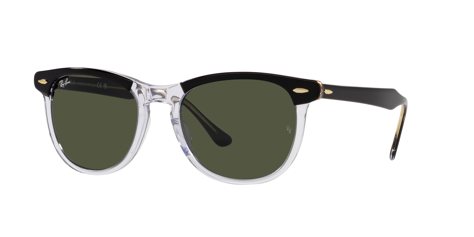 Eagleeye Ray Ban Sonnenbrille in Schwarz/Transparent RB2398 129431 56