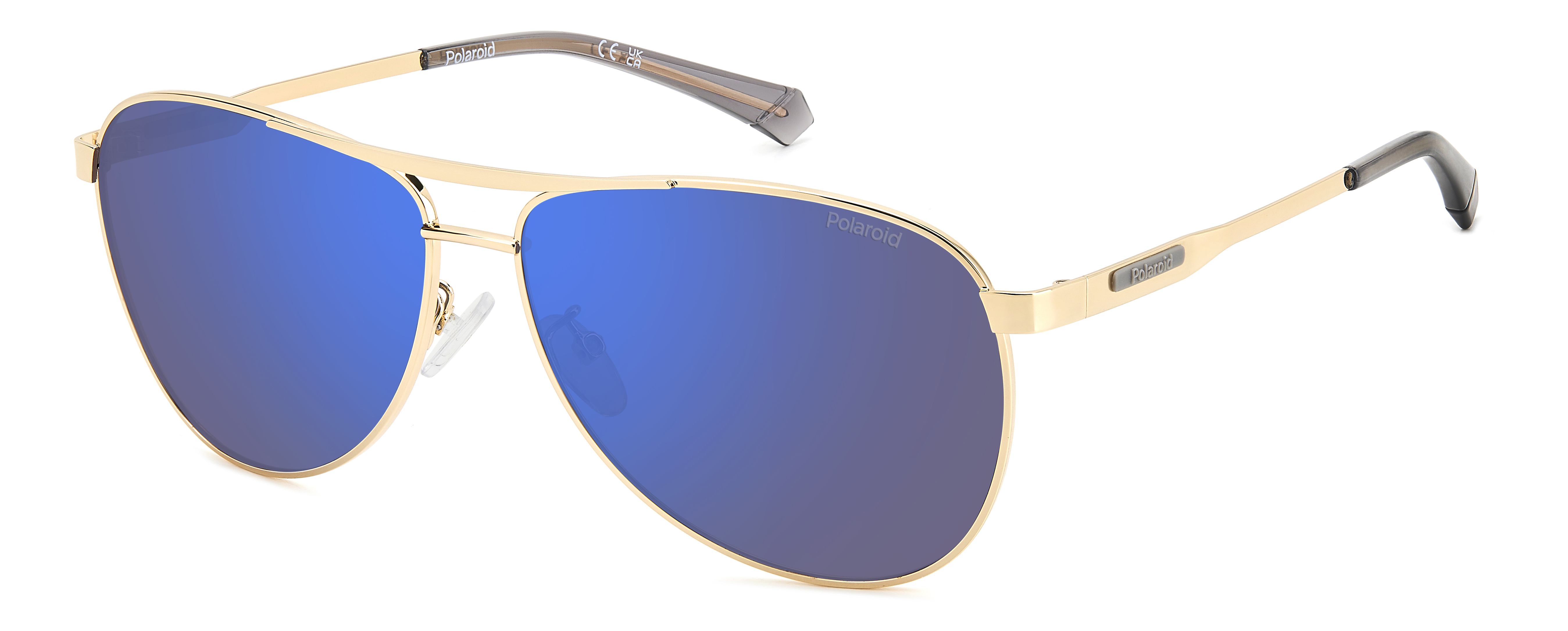 Das Bild zeigt die Sonnenbrille PLD2160GSX _J5G von der Marke Polaroid in  Gold.
