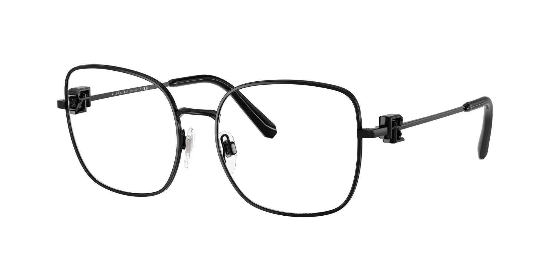 Das Bild zeigt die Brille RL5128 von Ralph Lauren in Schwarz.