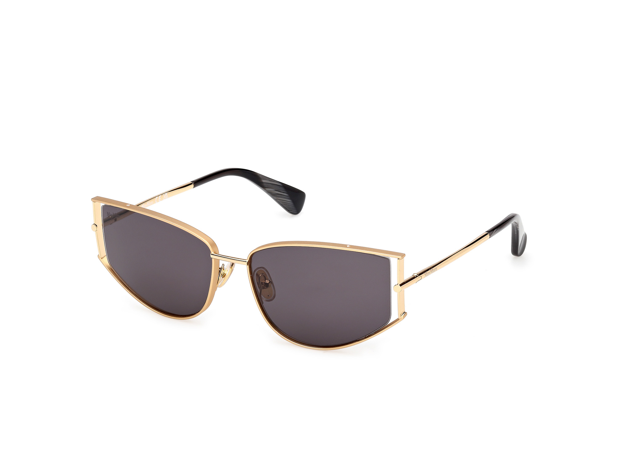 Das Bild zeigt die Sonnenbrille MM0141 von der Marke Max Mara in Gold.