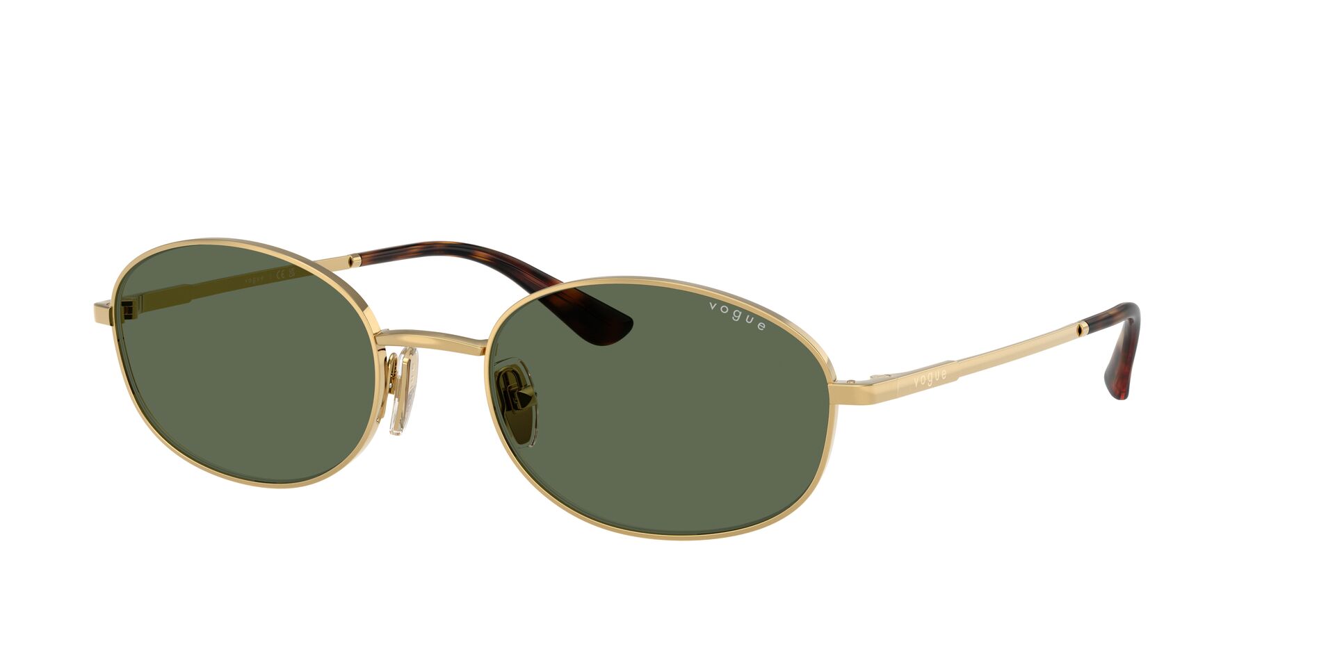 Das Bild zeigt die Sonnenbrille VO4323S von der Marke Vogue in Gold.