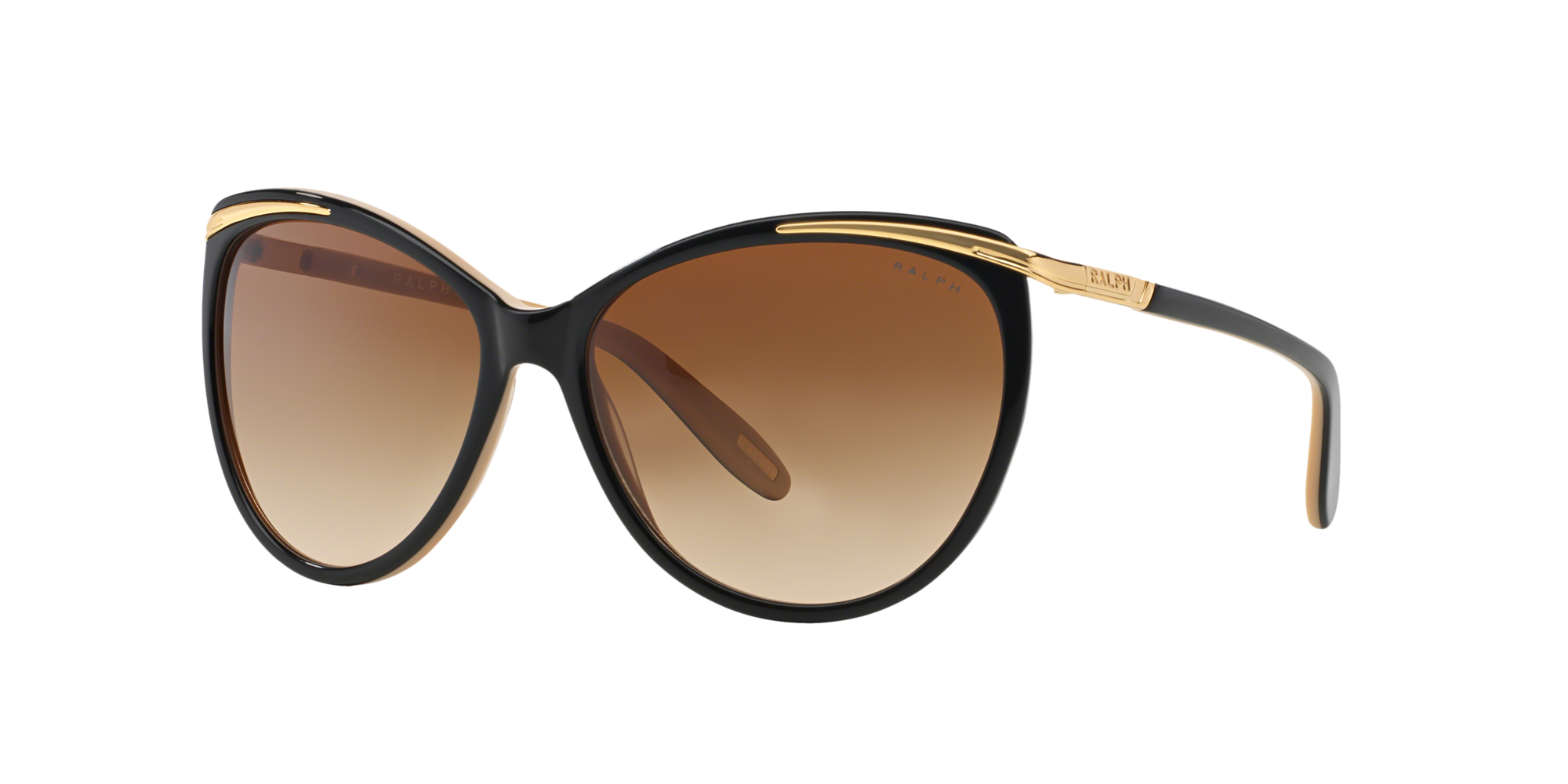 Ralph Sonnenbrille für Damen in Schwarz/Gold RA5150 109013 59