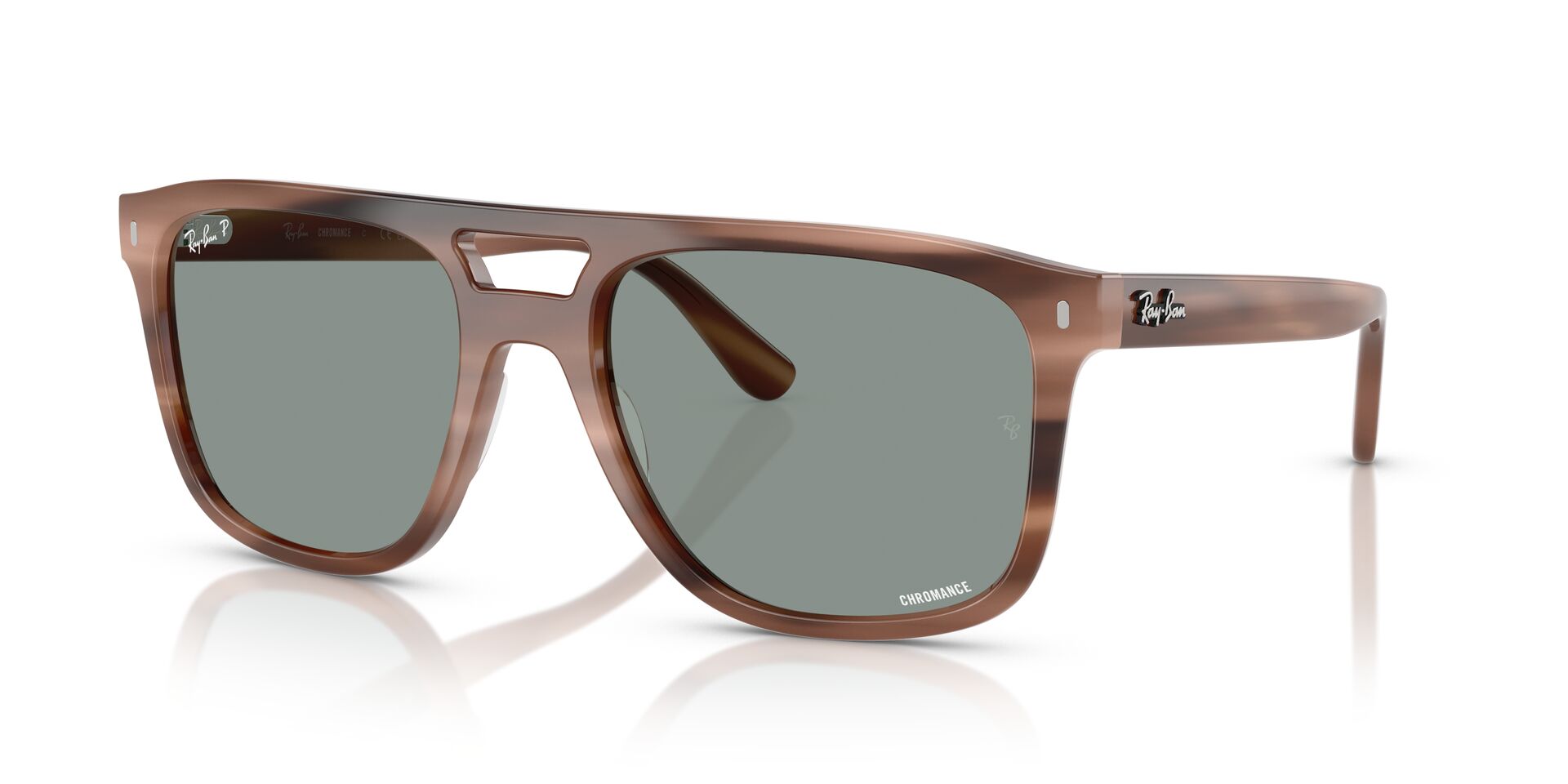 Das Bild zeigt die Sonnenbrille RB2213CH 1423O9 von Ray-Ban in Havanna braun.