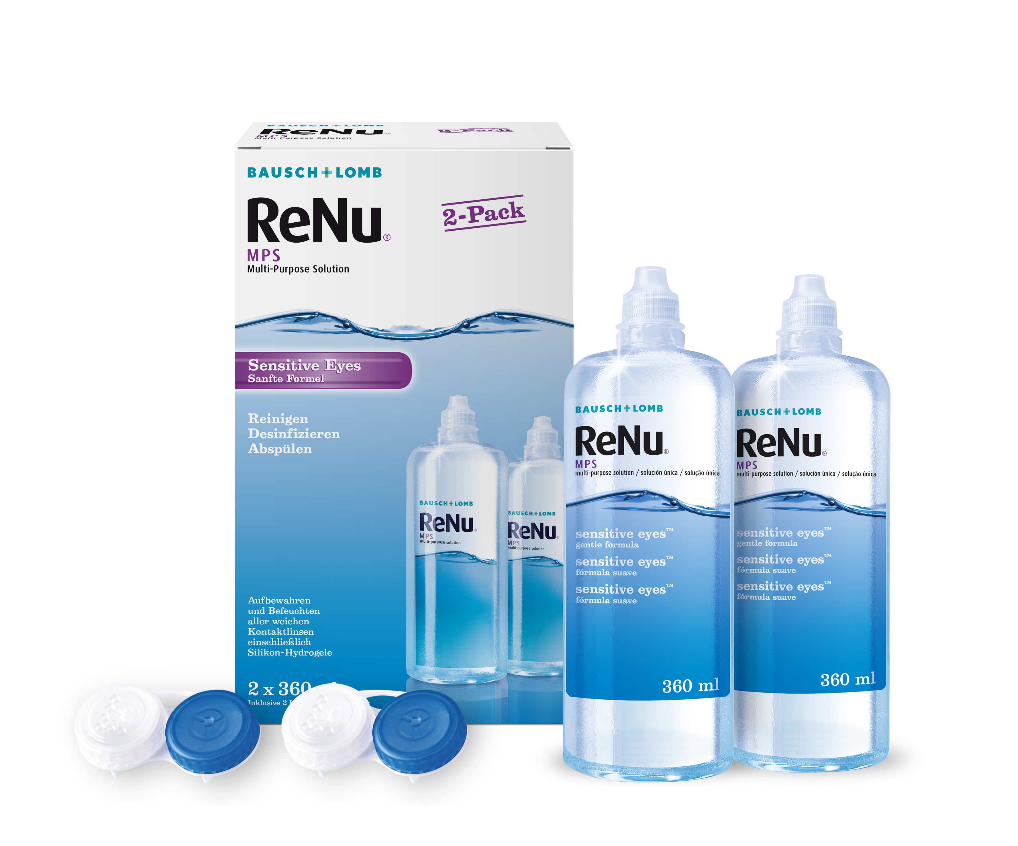 ReNu MPS Sensitive Eyes 2-Pack, Bausch & Lomb (2 x 360 ml)