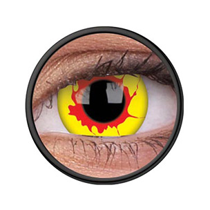 Zu sehen ist die Motivlinse Funny Lens Reignfire von ColourVUE