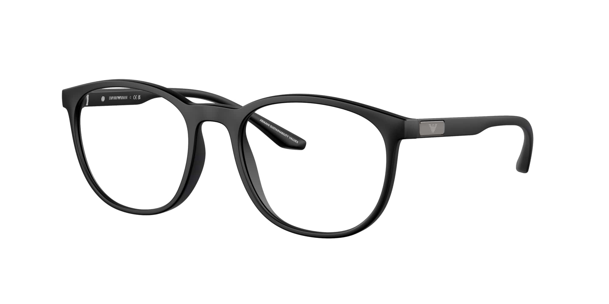 Emporio Armani Brille für Herren in schwarz matt EA3229 5001 53
