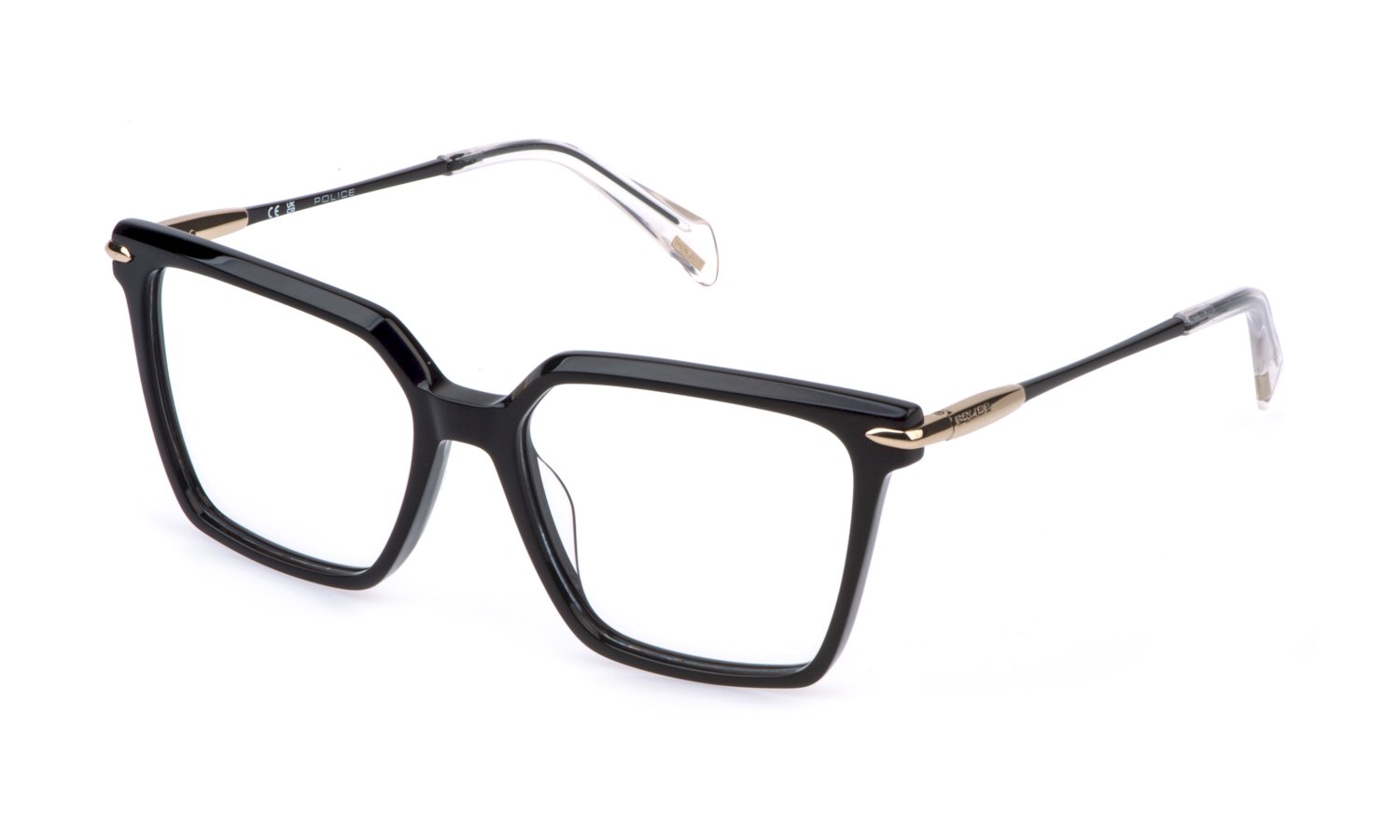 Police Brille VPLR14 0700 54 in Shiny Black