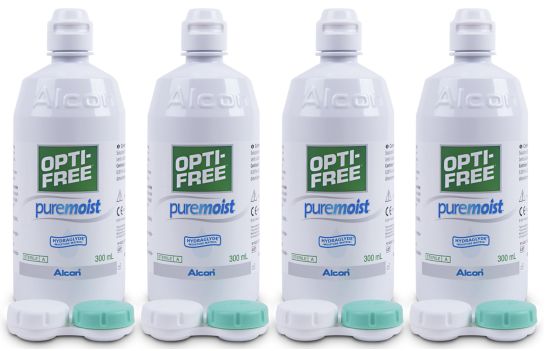 Optifree PureMoist Systempack 4x 300 ml Opti-Free PureMoist Systempack, Alcon (4 x 300 ml)