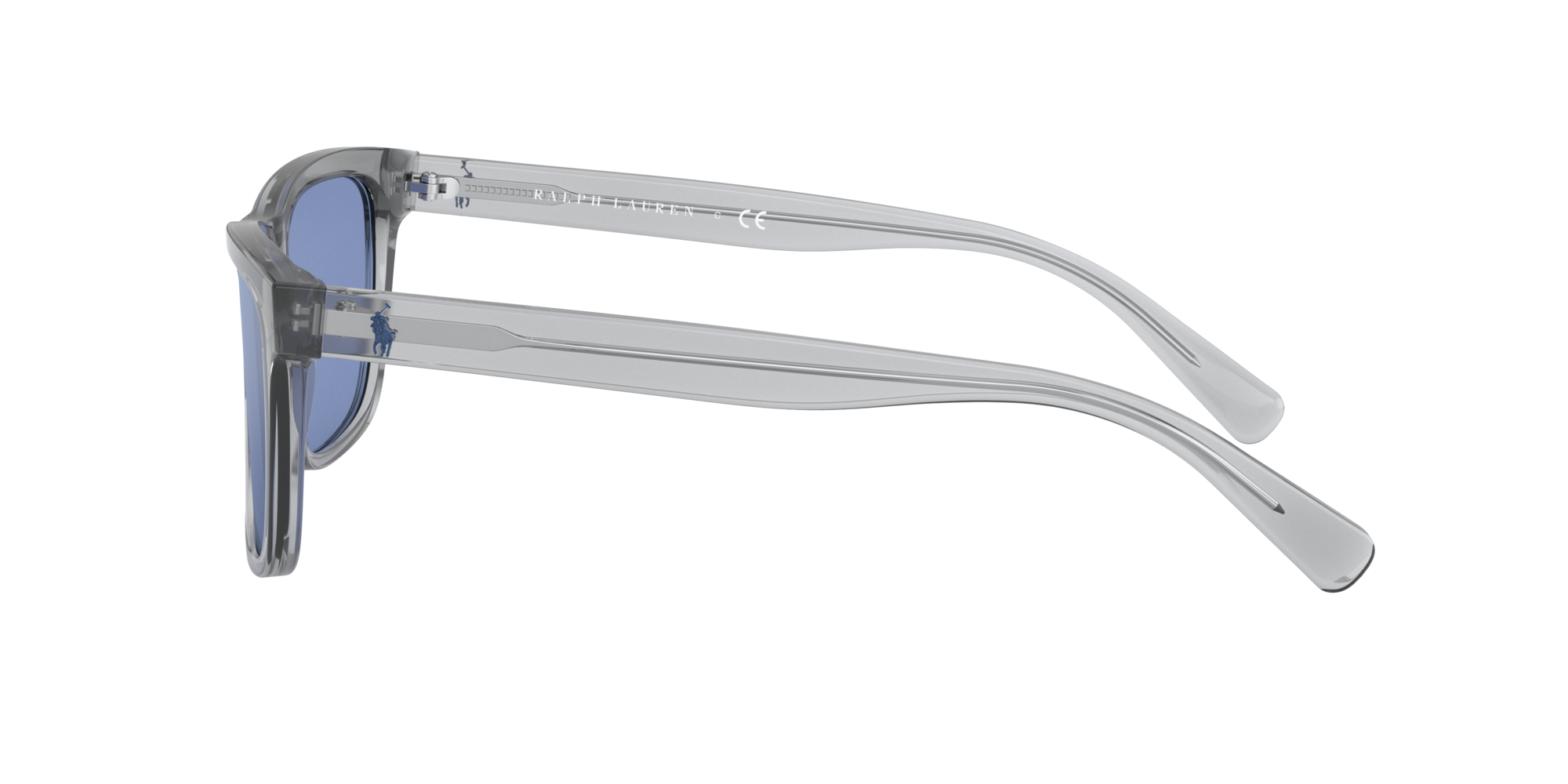 Polo Ralph Lauren Sonnenbrille PH4167 51111U glänzendes transparentes grau