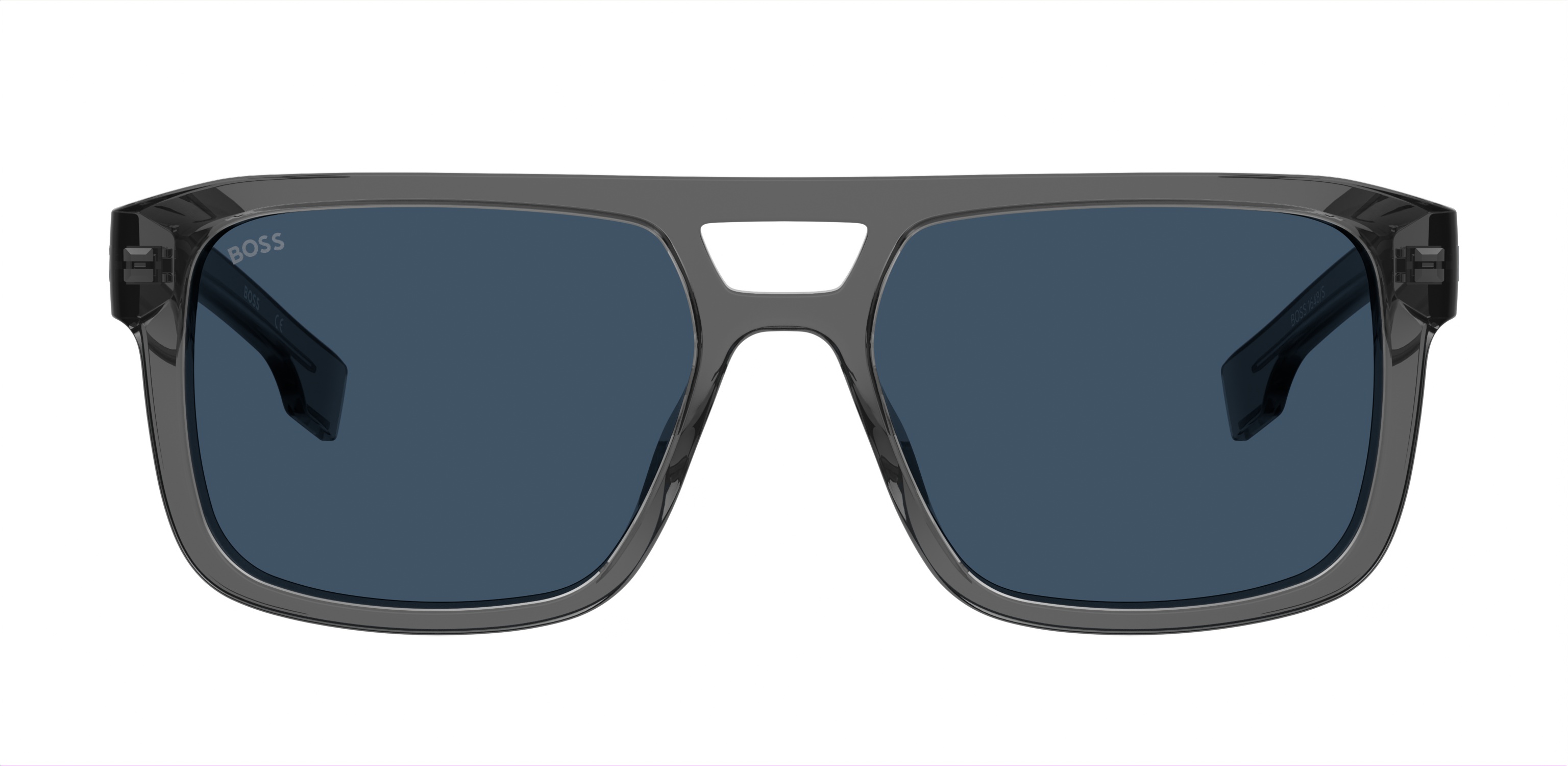 Das Bild zeigt die Sonnenbrille BOSS1648S KB7 von der Marke BOSS in Grau.