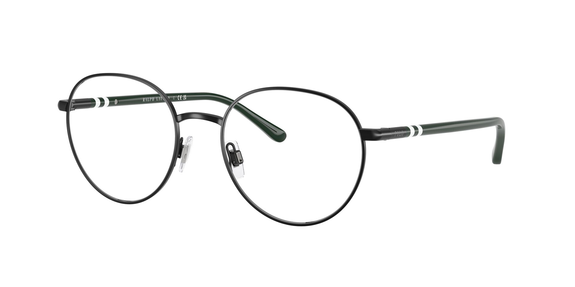 Das Bild zeigt die Korrektionsbrille 1236 von der Marke Polo in Schwarz.