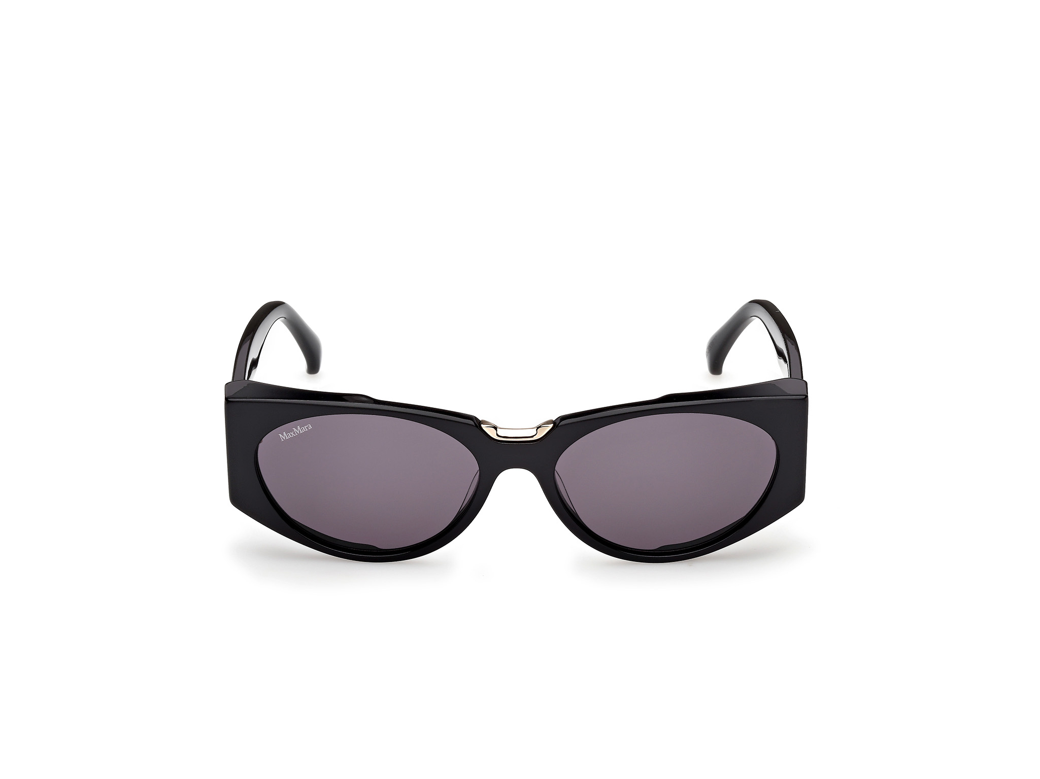 Das Bild zeigt die Sonnenbrille MM0160 von der Marke Max Mara in Schwarz.