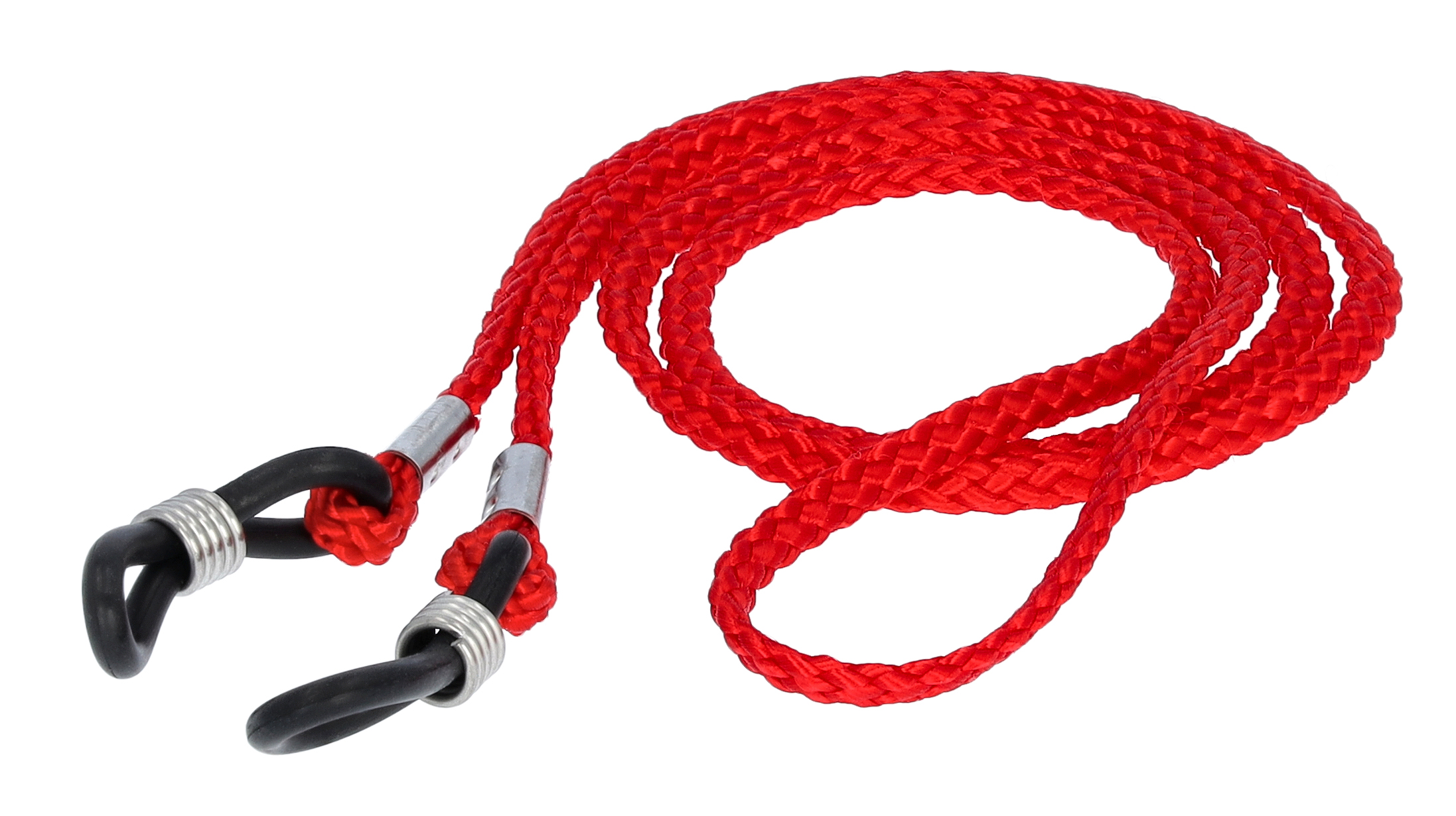 Das Bild zeigt ein Brillenband in  dunkelrot.