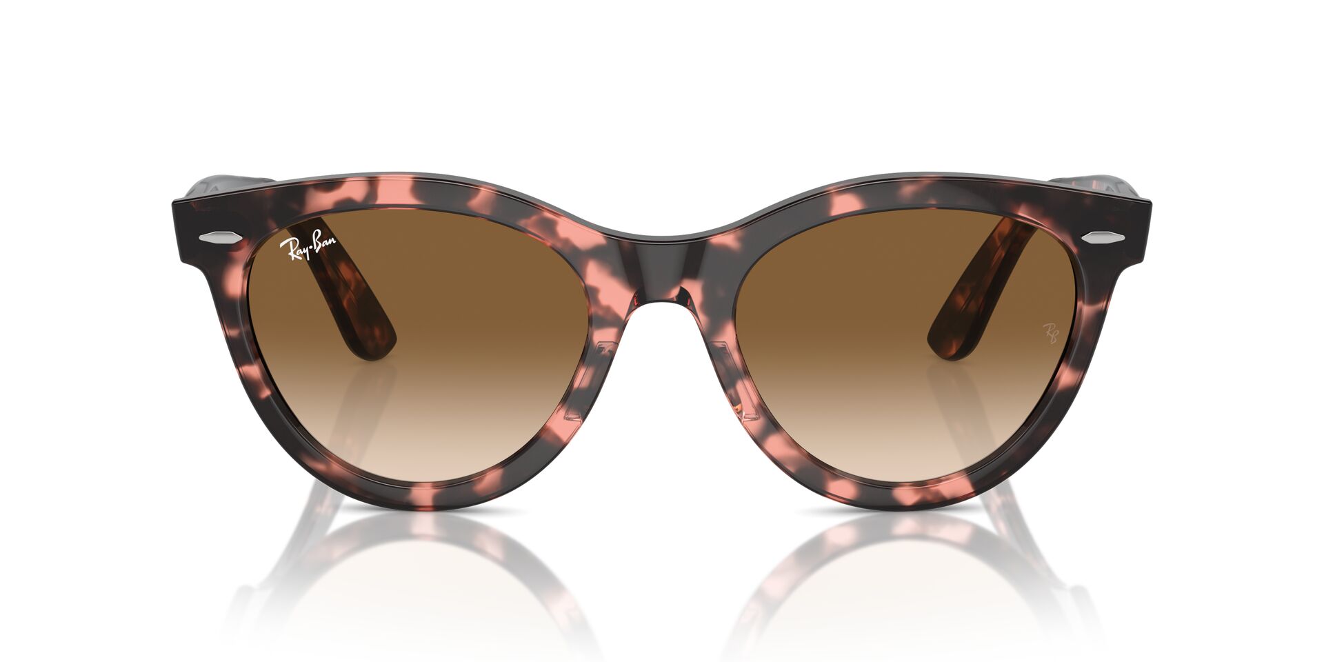 Das Bild zeigt die Sonnenbrille RB2241 133451 von Ray-Ban in Havanna pink.