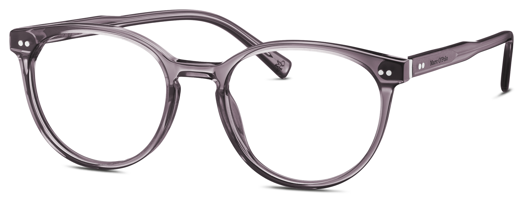 Das Bild zeigt die Korrektionsbrille 503247 50 von der Marke Marc O´Polo in violett transparent
