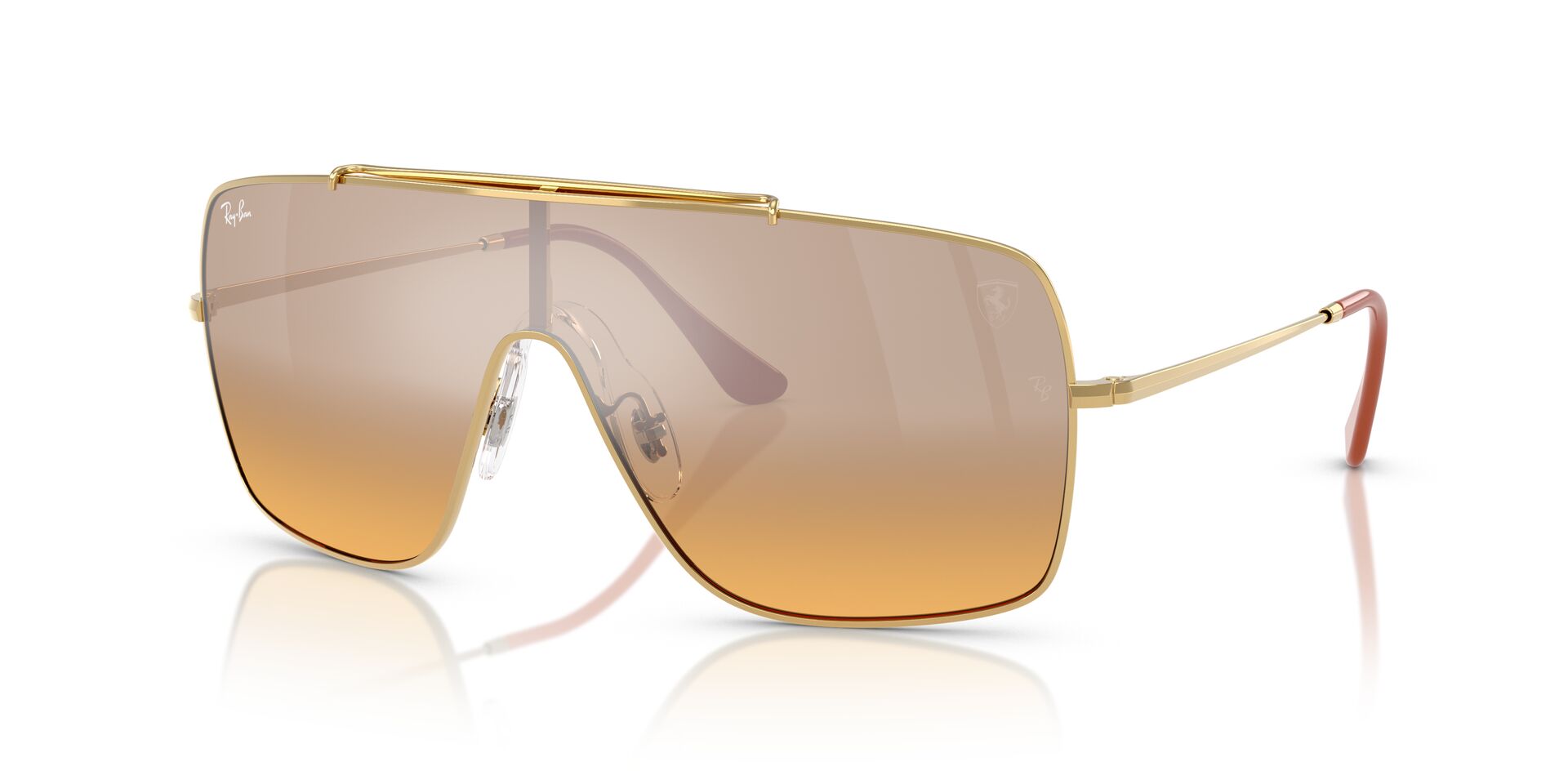 Das Bild zeigt die Sonnenbrille RB3697M F105Y1 von der Marke Ray-Ban in Gold.