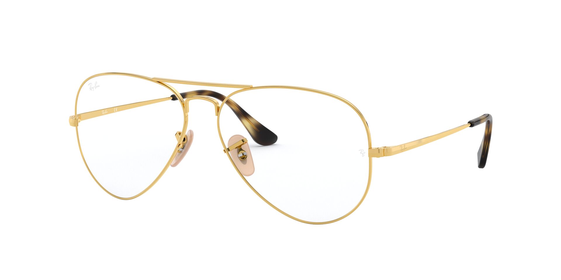 Das Bild zeigt die Korrektionsbrille RX6489 2500 von der Marke Ray-Ban in Gold.