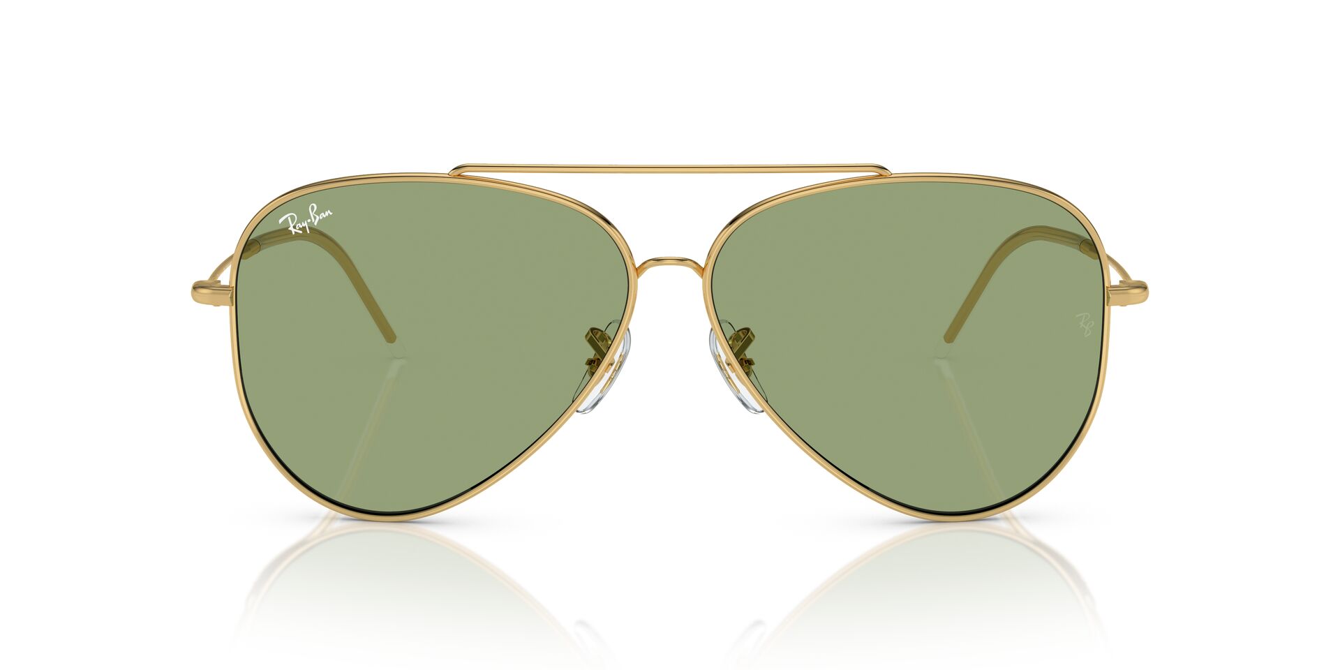 Das Bild zeigt die Sonnenbrille RBR0101S 001/82 von der Marke Ray-Ban in Gold.